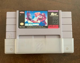 Mario&#39;s Early Years Fun With Numbers for Super Nintendo SNES