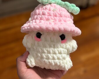 Mushroom baby Plushie, Handmade Crochet Kawaii Fun Toy, Soft Fluffy Gift Idea Home Decor Squishy cute doll plushie for kids and adults