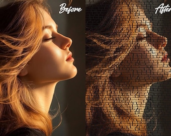 Custom Word Art Portrait From Photo, Song Lyrics Portrait, Personalized Digital Typography Art