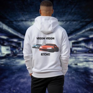 Car Sweatshirt | Anime Style Jumper | Vroom Vroom Bitches | Gift for Car Lovers | Auto Enthusiasts | Unisex clothing | JDM Jumper |