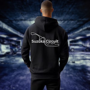 Suzuka Circuit Hoodie | Japanese F1 Track Outline Sweatshirt  | Motorsport Racing Gift for Formula 1 Fans | Car Lovers and Gearheads