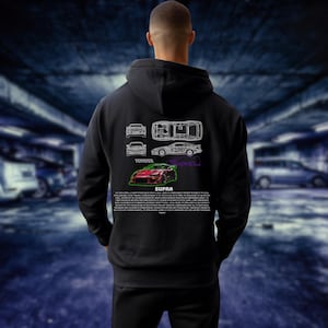 Toyota Supra hoodie | Car Lover | JDM Jumper | Japanese Inspired | History of Cars | Car Head | Street racing Jumper | Graphic Jumper |