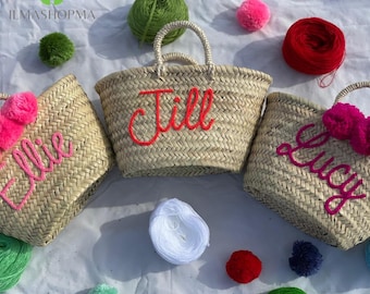 Bridesmaid Beach Tote | Custom Name Bachelorette Gift Bag | Fun Personalized Hen Party Bags