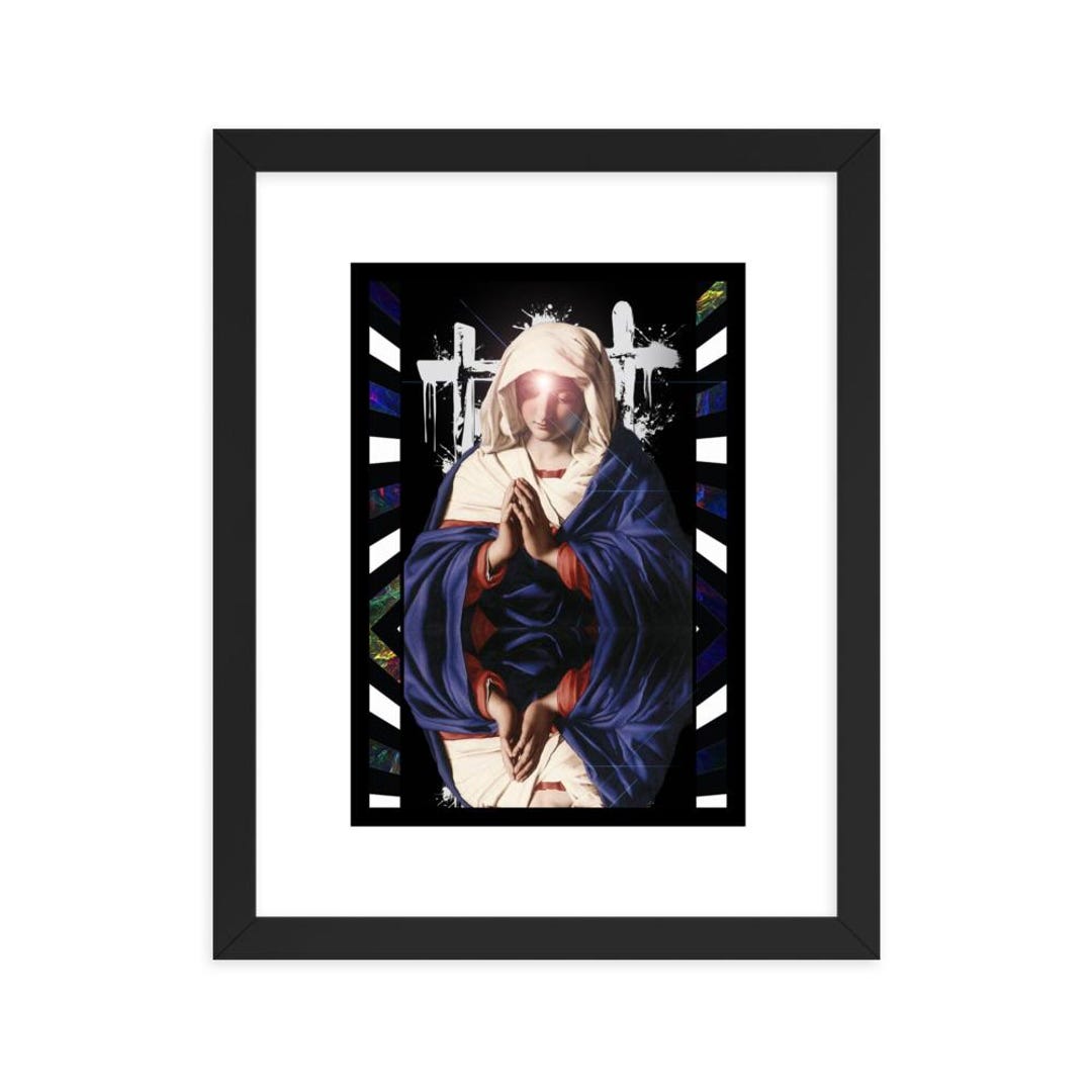 マリア様 ポスター 額 聖母マリアの額入りポスター - Etsy 日本