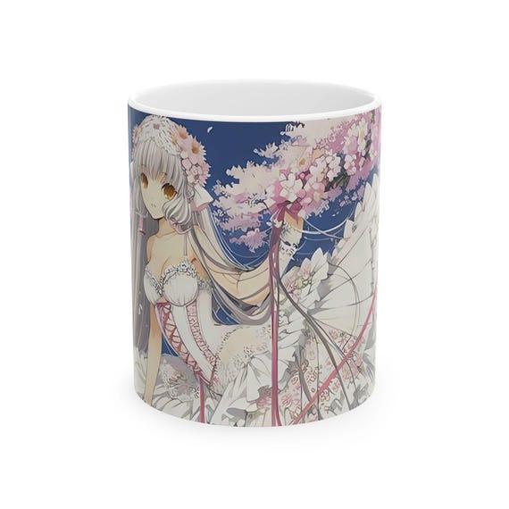 Chobits Manga Ceramic Mug, Anime Coffee Cup, Manga Lover Gift, Otaku Tea Mug, Kawaii Kitchen Decor, Geeky Hot Chocolate Cup
