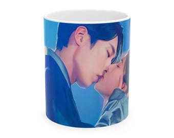 Tazza in ceramica, tazza da caffè K-Drama di Alchemy of Souls, tazza da tè, regalo per i fan del dramma coreano, regalo per gli amanti di K-Drama, 11 once, 15 once