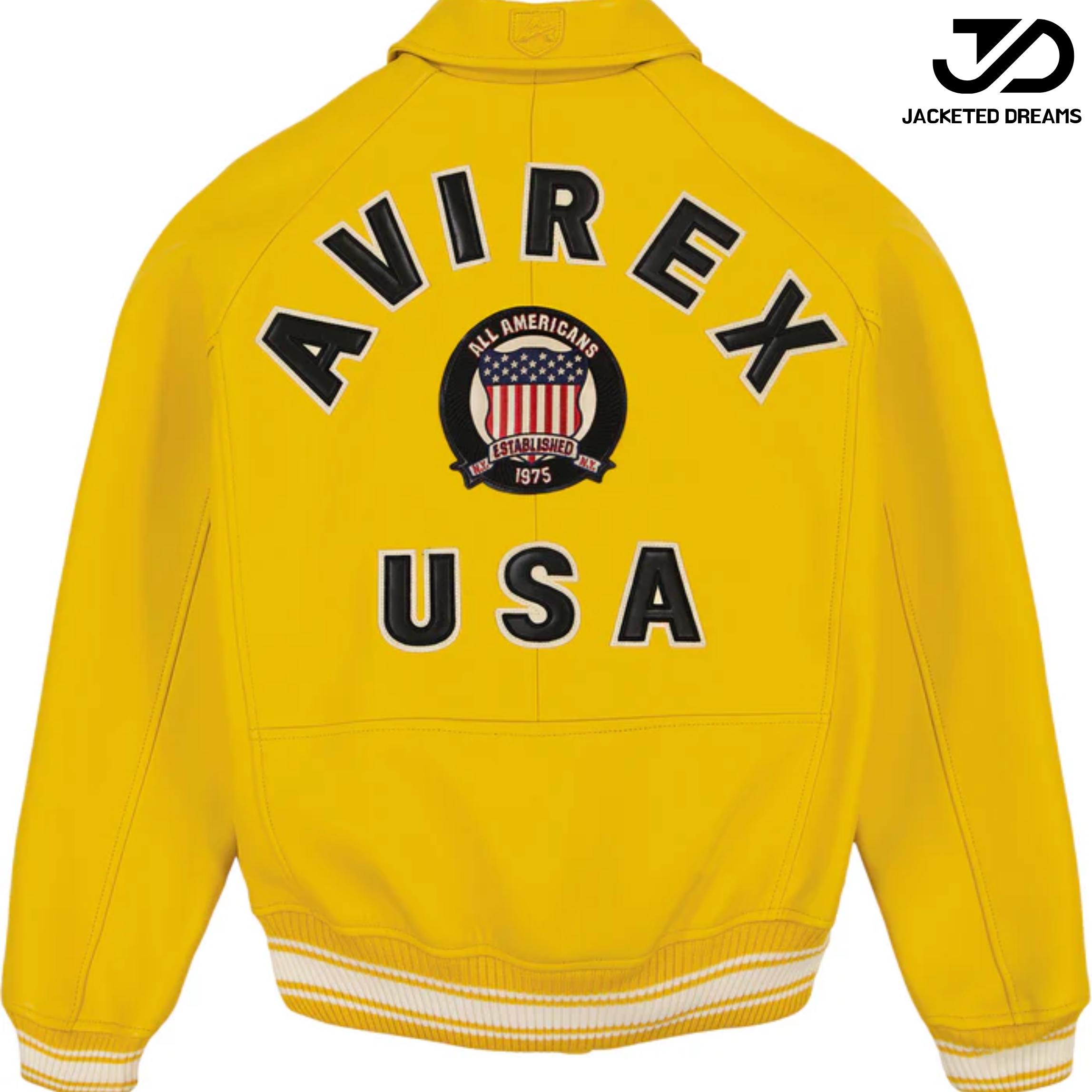 AVIREX 旧タグ 袖レザー スタジャン USA製 Mサイズ Avirex USA | eBay