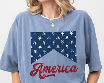 Comfort Colors® America Shirt, USA Flag Shirt, 4th of July Shirt, America Patriotic Shirt, Independence Day, American Shirt, USA Shirt