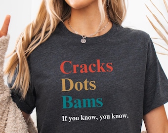 Cracks Dots Bams Shirt, Mahjong Shirt, Funny Mahjong Shirt, Cute Mahjong Shirt, Game Shirt, Mahjong Tee, Gift for Mom, Gift for Dad, Mahgal