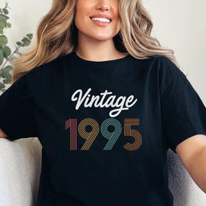 Vintage 1995 Shirt, Vintage 1995 Geburtstag Tshirt, 30.Geburtstag Geschenke für Frauen Männer, 30.Geburtstag Shirt, Vintage Shirts, Retro Shirt