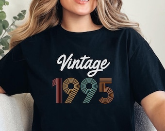 Vintage 1995 Shirt, Vintage 1995 Birthday Tshirt, 30th Birthday Gifts for Women Men, 30th Birthday Shirt, Vintage Shirts, Retro Shirt