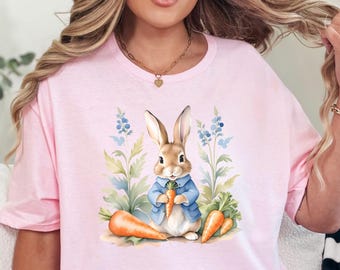 Peter Rabbit Shirt, Spring Sweatshirt, Easter Sweater, Easter Bunny Shirt, Peter Rabbit Shirt, Rabbit Lover Shirt, Kindergarten Teacher