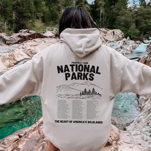 Protect Our National Parks Hoodie, National Park Lover Sweater, Nature Lover Gift, National Parks Sweatshirt, Parks Over Profit Granola Girl