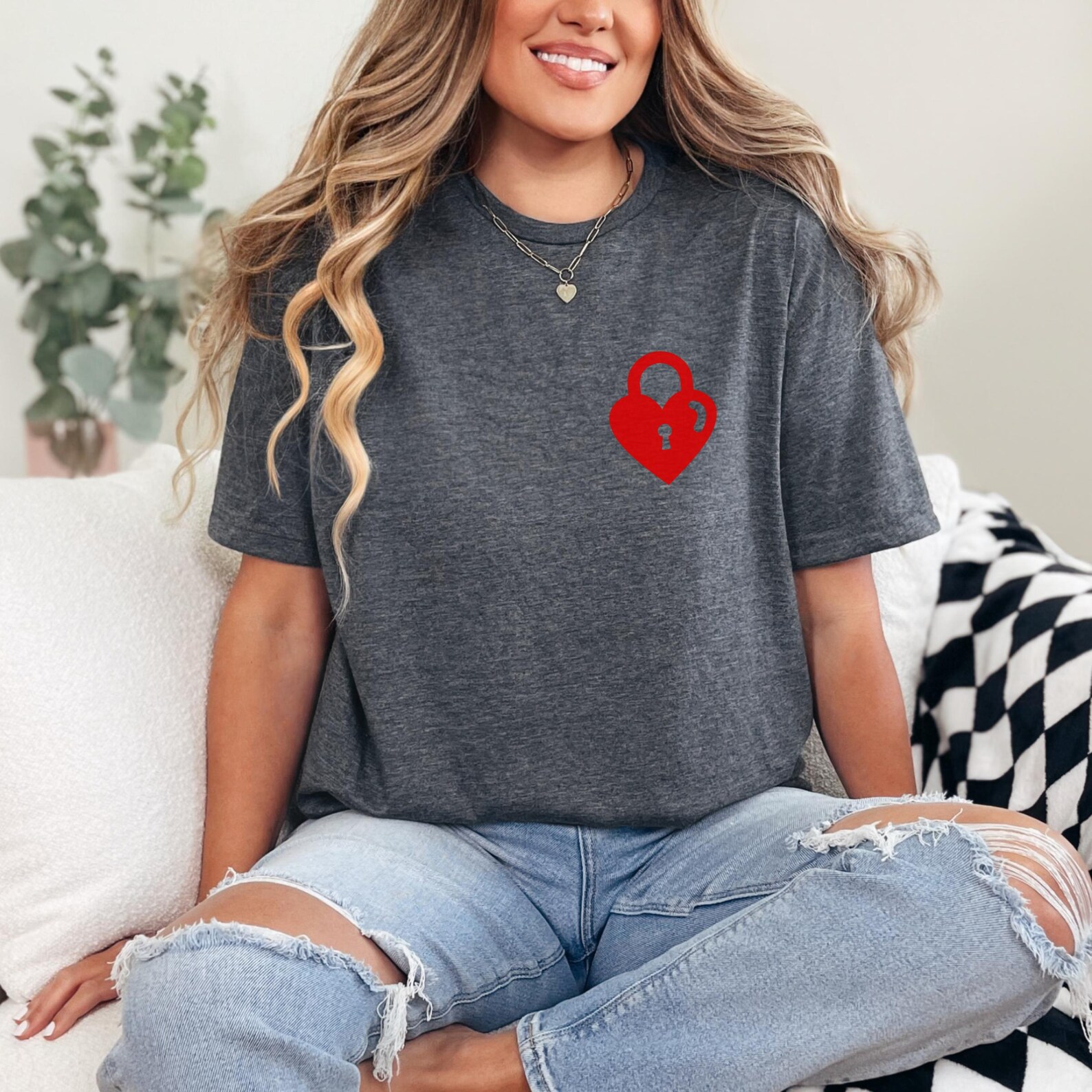 Heart Lock and Key Shirt, Matching Couple Shirts, Wedding Gift, Couple ...