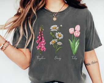 Comfort Colors® Subtle FDT Shirt, Anti Trump Shirt, Flower Anti Trump Shirt, Floral FDT Gift, Feminist Shirt, Anti MAGA Shirt, Political Tee