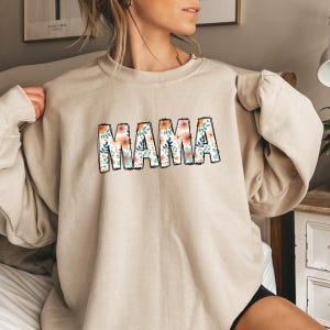 Floral Mama Sweatshirt, Cute Mom Sweatshirt, Mother&#39;s Day Gift, Mommy Shirt, New Mom Gift, Gift for Mother, Mama Shirt, Gift For Mom