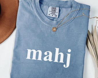 Comfort Colors® Mahjong Shirt, Funny Mahjong Gift, Gift for Mahj, Mahjong Player Shirt, Cute Mahjong Tee, Game Shirt, Gift for Mom