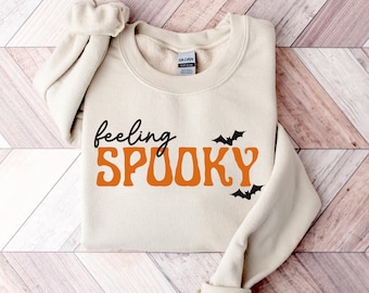 Feeling Spooky Sweatshirt, Halloween Sweatshirt, Spooky Season Shirt, Halloween Party, Halloween Gifts, Fall Sweatshirt, Cute Fall Sweater