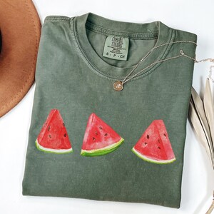 This image consists of Watermelon design for moss shirt.