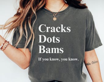Comfort Colors® Cracks Dots Bams Shirt, Mahjong Shirt, Funny Mahjong Tee, Cute Mahjong Shirt, Game Shirt, Mahjong Tee, Mahjong Player Shirt