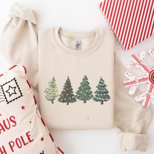 Christmas Sweatshirt, Christmas Sweater, Christmas Crewneck, Christmas Tree Sweatshirt, Holiday Sweaters for Women, Winter Sweatshirt