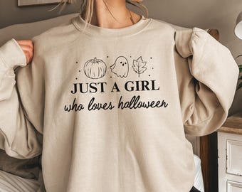 Cute Ghost Sweatshirt, Cute Fall Sweatshirt, Cute Halloween Sweatshirt, Halloween Spooky Shirt, Pumpkin Season Shirt, Womens Halloween Shirt