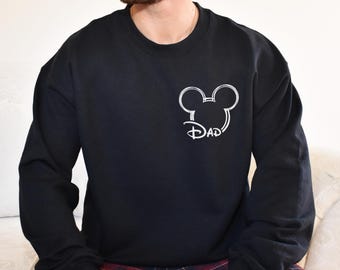 Custom Disney Dad Sweatshirt, Cute Father's Day Gift, Gift For Dad, Gift for Grandpa, Mickey Dad Sweatshirt, Disney Trip Dad Sweatshirt