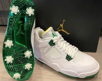 Jordan 4 Retro Golf Metallic Green Sneaker Gift For Men Women