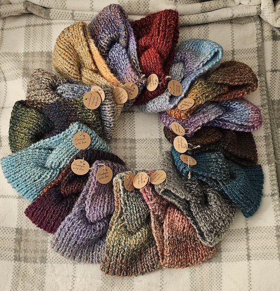 Handmade Knit Turban Headband Custom Knitted Turban Headbands - Etsy main image 4