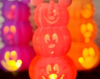 Calabazas apilables de Mickey Mouse / Figura luminosa / Ocho opciones de color