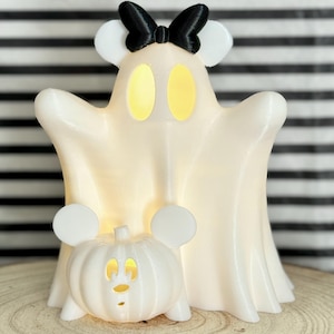 Minnie Mouse Halloween Ghost and Jack o&#39;Lantern Light Up Figure
