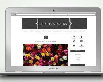 RESERVED PreMade Wordpress Blog Template w/ installation l For Laura