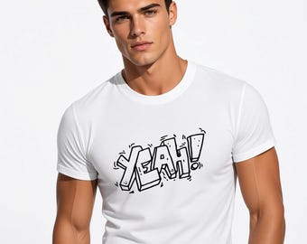 Handmade 'YEAH' Crop Top: Custom Text Baby Tee