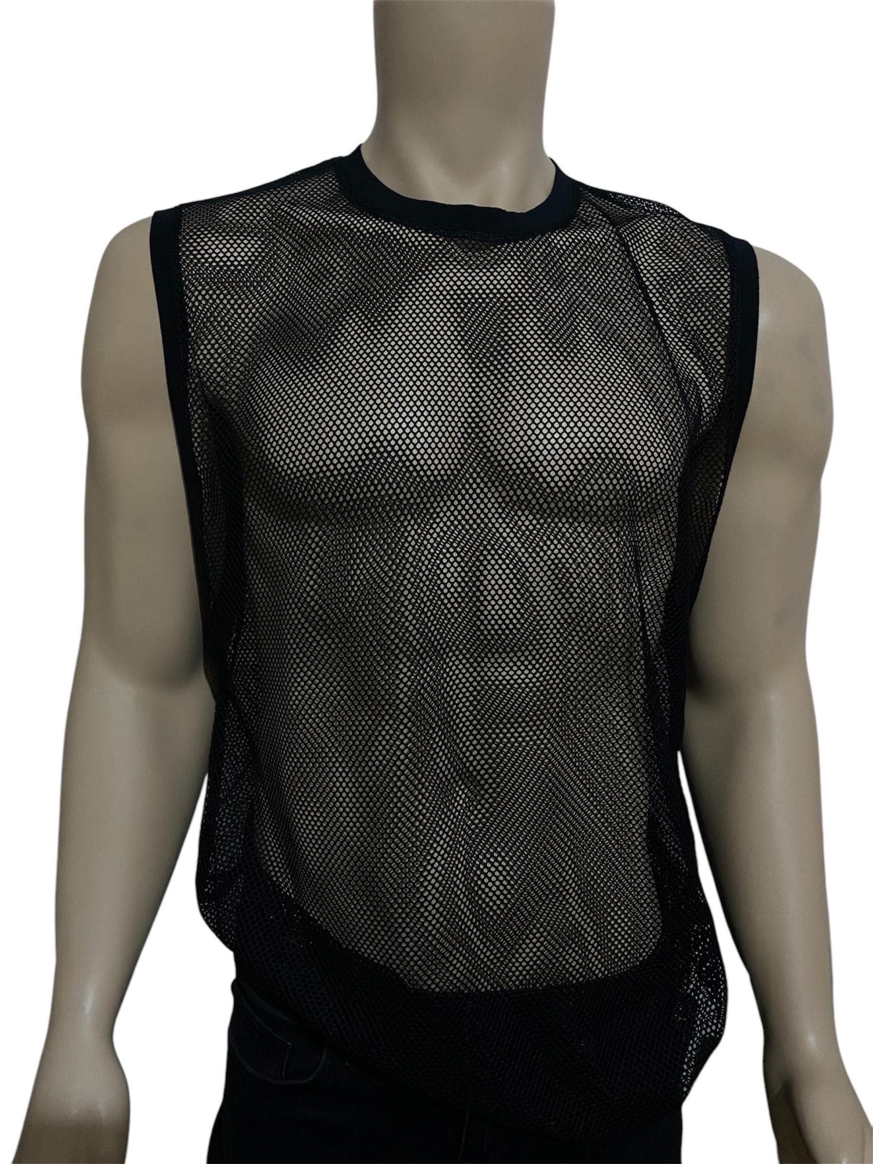 Men Sleeveless Sheer Tank Top, Rave Wear - Etsy