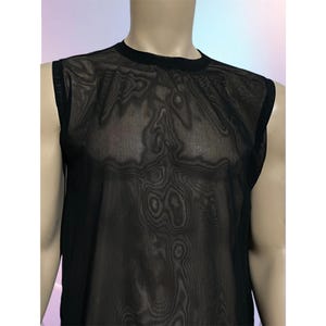 Mesh Tank Top, Sheer Tank Top, Rave Wear, Festival Clothing, Muscle Top