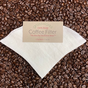 CHEMEX CIRCLE Reusable Organic 100% Hemp Fabric/Cloth Coffee Filter "The Best Pot You'll Ever Brew"™