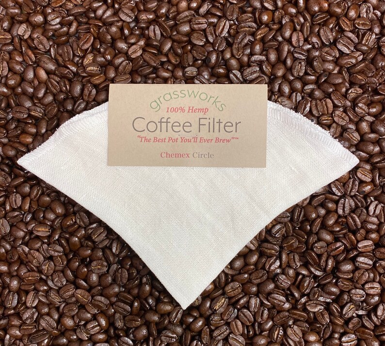 CHEMEX CIRCLE Reusable Hemp Coffee Filter The Best Pot Etsy