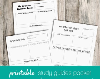 Scripture Study Packet for the Whole Family