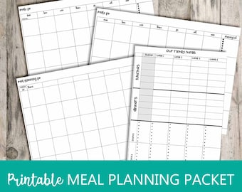 Printable Meal Planning Packet