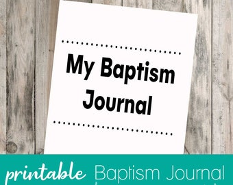 Baptism Journal