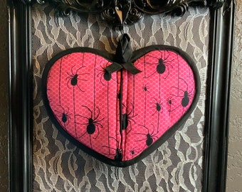 Halloween Hot Pink Spider Pot Holder