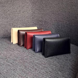 Handgefertigter Leder Kartenhalter, Visitenkartenhalter, Brieftasche, Visitenkartenhalter, Kleine Brieftasche, Kartenhalter, Minimalistischer Kartenhalter