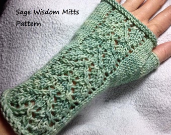 Pattern for Sage Wisdom Mitts