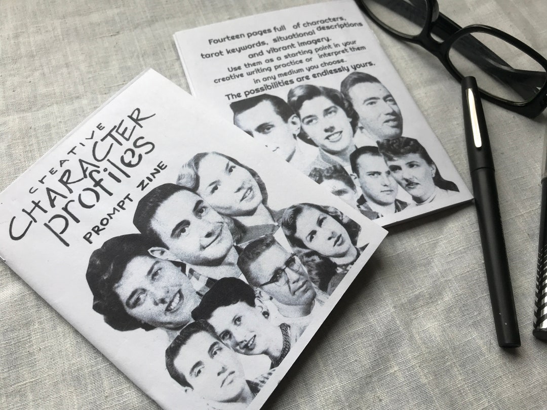 Creative Character Profiles Writing Prompt Zine - Etsy