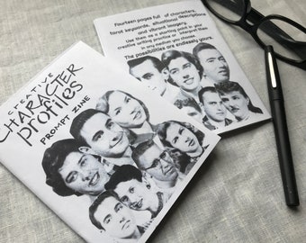 Creative Character Profiles Writing Prompt Zine