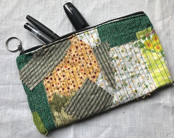 Patchwork Zip Pouch (B)
