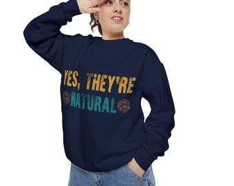 Sudadera Natural Vibes: Jersey de algodón orgánico teñido en prenda