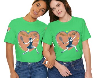 Camiseta Tennis Queen: Camiseta deportiva ligera de algodón