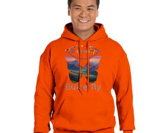Inspirational Butterfly Hoodie - Empowerment & Self-Love Sweatshirt - Motivational Change Quote