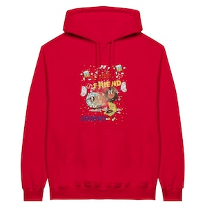 Moletom Funky Friend Legend - Moletom com estampa de desenho animado vintage para amantes da música - Y2K Aesthetic Streetwear